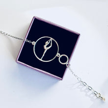 Load image into Gallery viewer, Silver Bracelet with Gymnast
