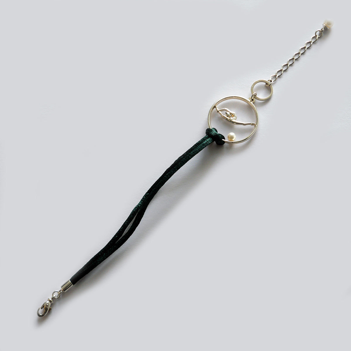 Silver Bracelet with Gymnast