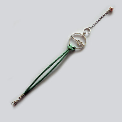 Silver Bracelet with Gymnast