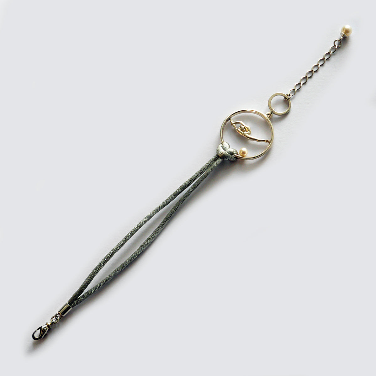 Silver Bracelet with Gymnast